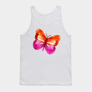 LGBTQ+ Pride Butterfly - Lesbian Tank Top